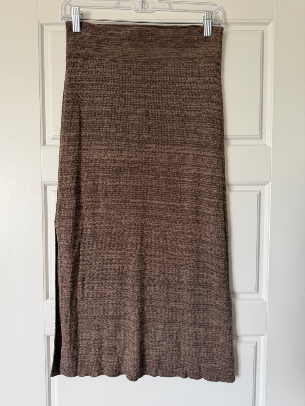 Free People Brown Knit Maxi Skirt